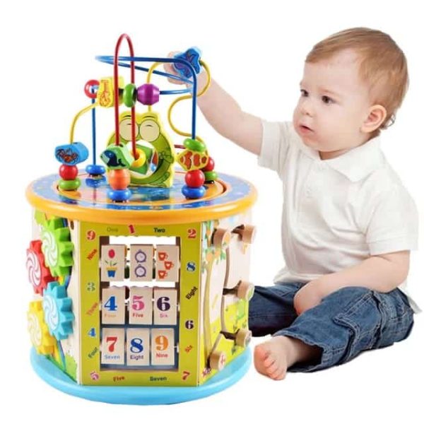 8 in 1 Wooden Activity Cube