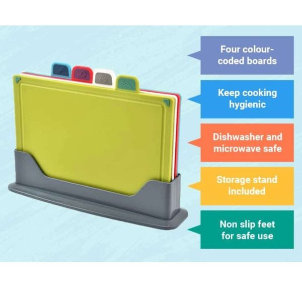 4 Piece Cutting Board Set