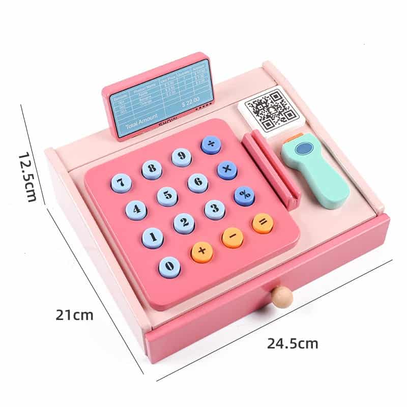 Wooden Cash Register Toy - Image 2