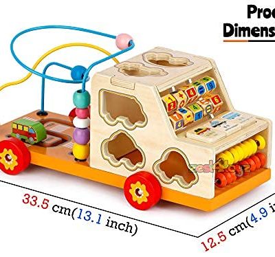 Alternative view of Wooden Studying Car