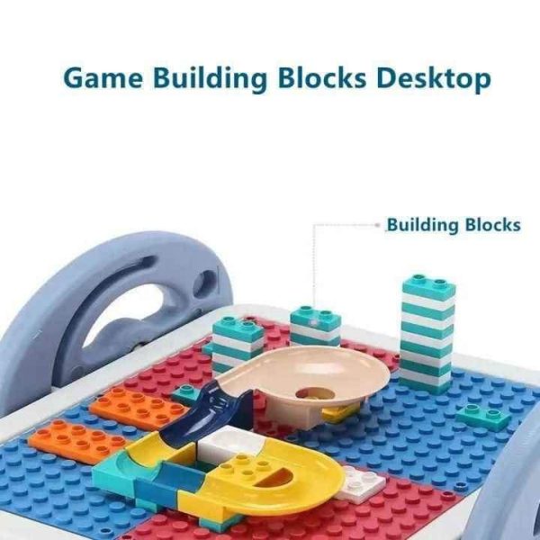 Alternative view of TODDLER ACTIVITY DESK WITH CHAIR & BLOCKS - 3 IN 1