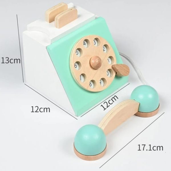 Alternative view of Wooden Retro Phone