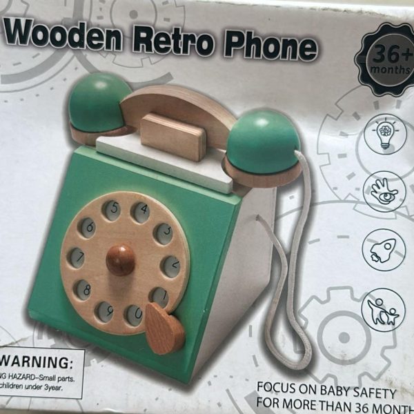 Wooden Retro Phone