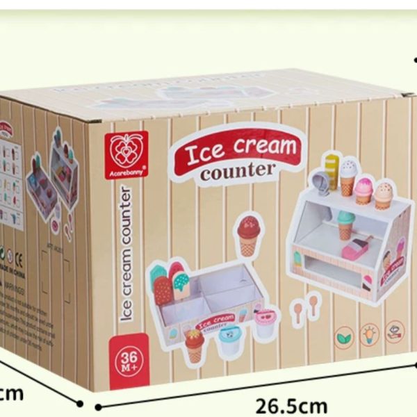 Alternative view of Wooden Ice Cream Counter