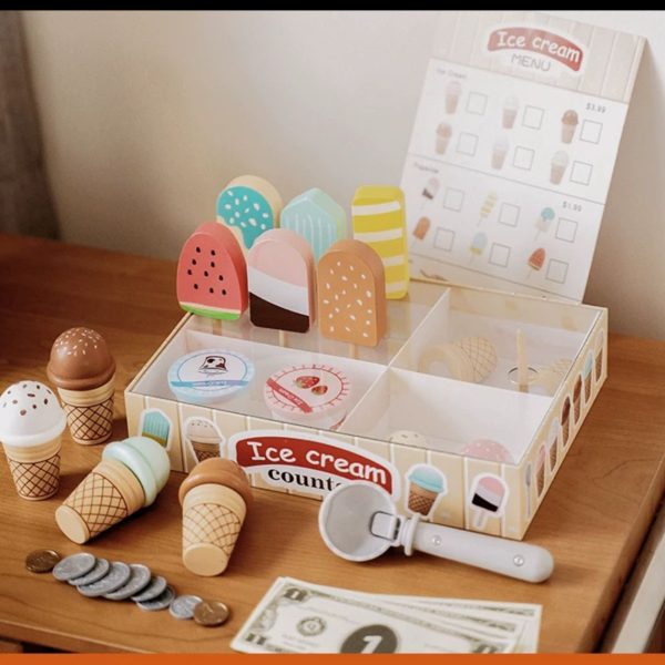 Wooden Ice Cream Counter