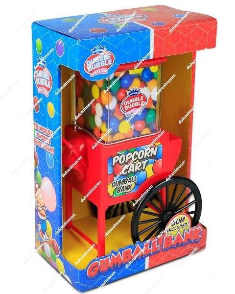 Dubble Bubble Popcorn Cart Red