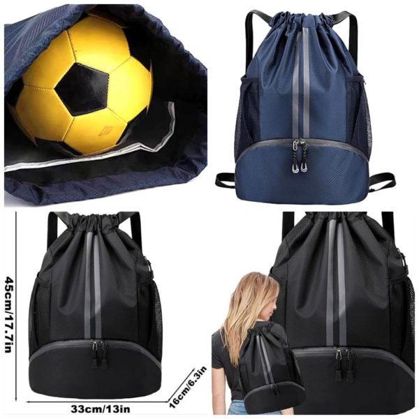 Large Sports and Gym Drawstring Bag