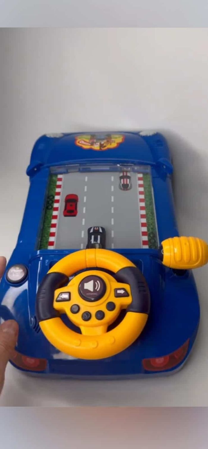 Board Game Racing Track with Steering Wheel