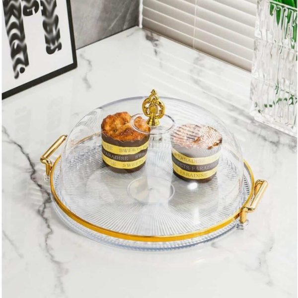 Alternative view of Cake Stand /Serving Platter with Dome