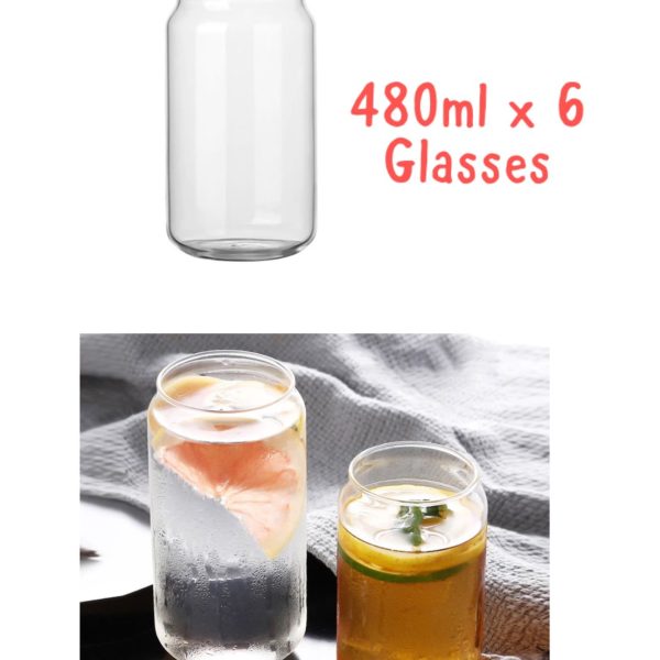 Alternative view of 6pc Lipped Glass Set