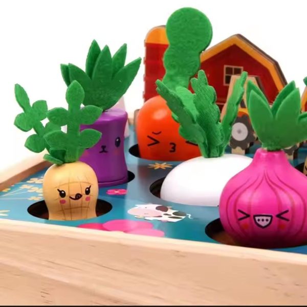 Alternative view of Happy Farm Wooden Harvest Educational Toys