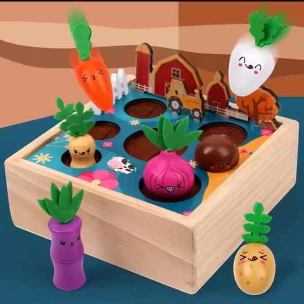 Happy Farm Wooden Harvest Educational Toys