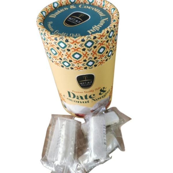 Date and Coconut Nougat Cylinder