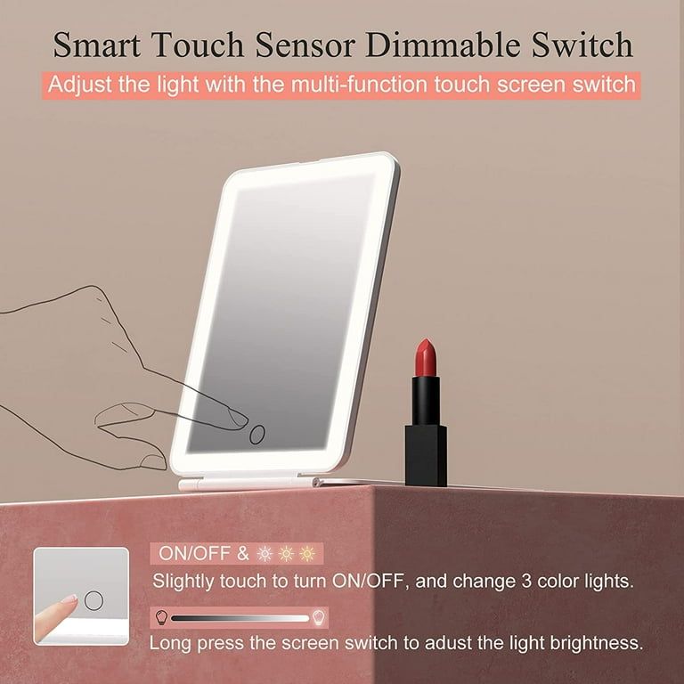 LED Rechargeable Travel Vanity Mirror - Image 2