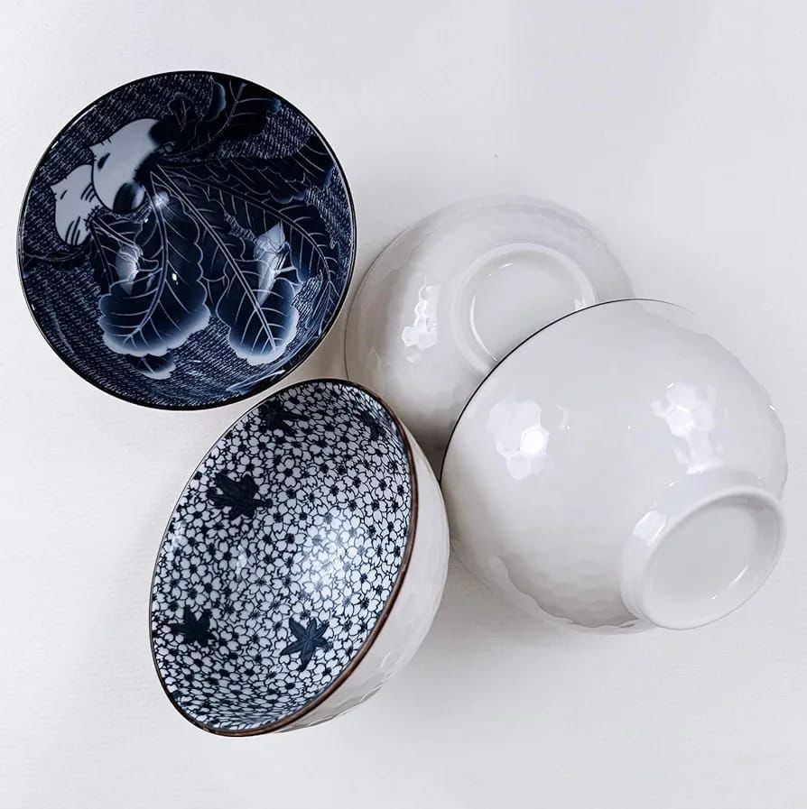 Japanese Style Ceramic set of 4 - Image 6