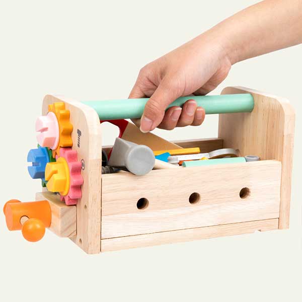 Wooden Tool Box Pretend Play Toy - Image 4