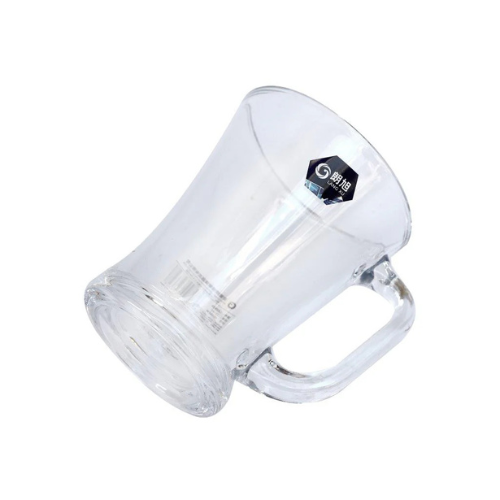 6pcs Minimal Glass Cup with Handle Set - 225ml