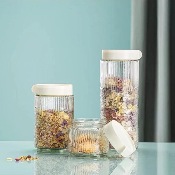 Bailock 3 Piece Glass Cannister