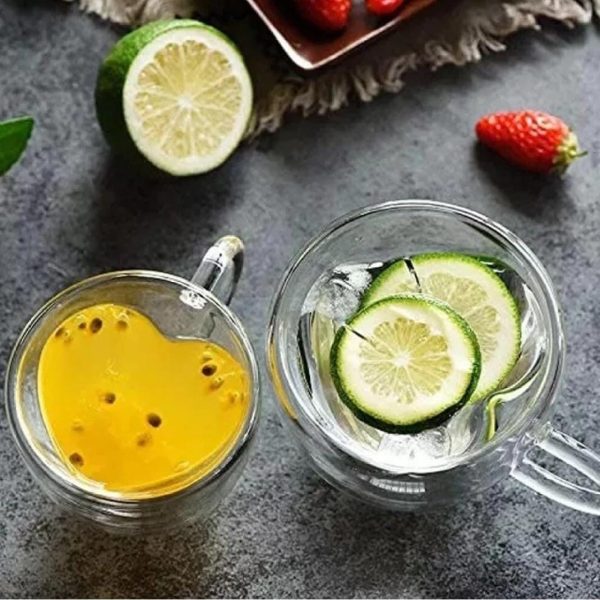Alternative view of Double Wall Heart Shaped Mugs - 250ml