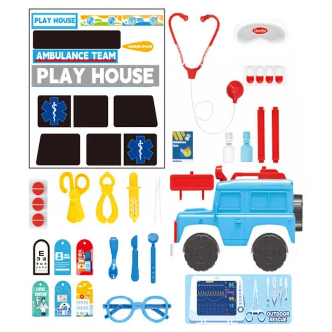 Role Play Toy - Outdoor Medical Team and Outdoor Dessert Shop - Image 2