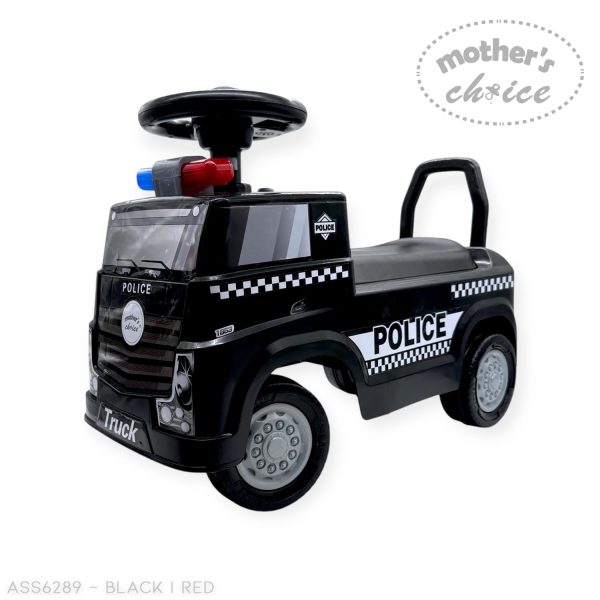 side view of the Mother's Choice police pretend play truck