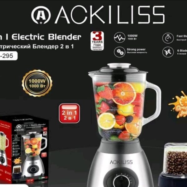 Ackliss 2 in 1 Electric Blender