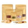 Kraft Window Doy Pouches - Available in packs of 50