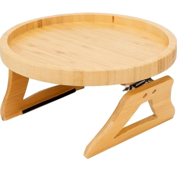 Alternative view of Bamboo Sofa Arm Rest Clip on Tray