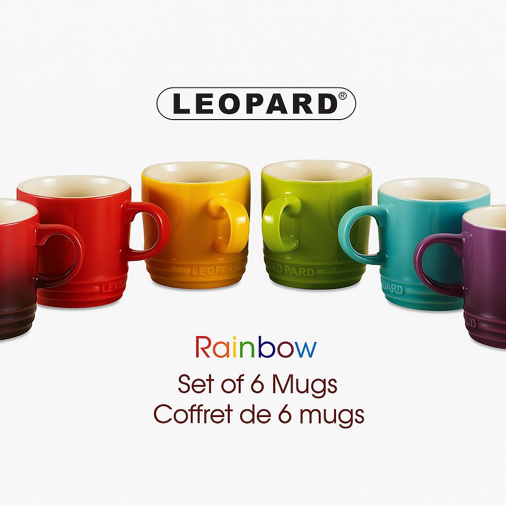 6-Piece Color Mug Set