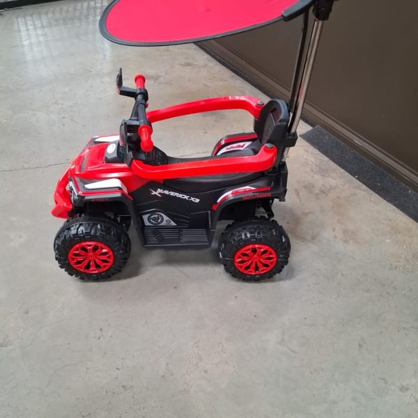 Alternative view of Kids Ride on 4 Wheeler with Push Bar