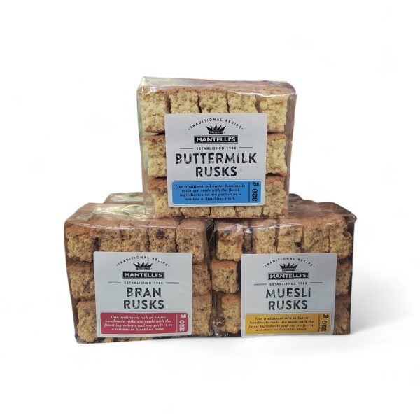 Mantellis individually wrapped rusks