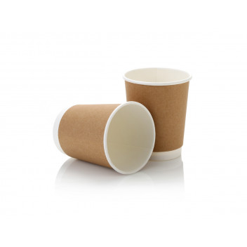 Double Walled coffee kraft cups- Brown