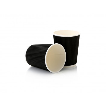 Double Walled coffee kraft cups- Black
