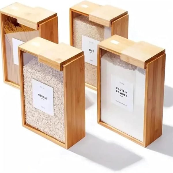 Alternative view of Bamboo cereal Container