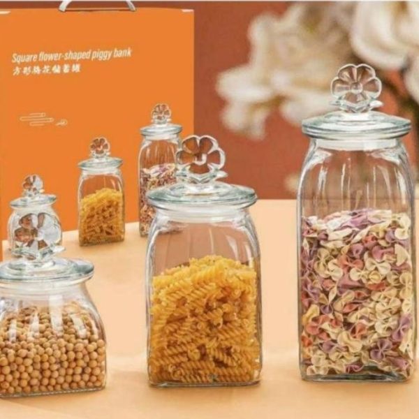 Square Plum 3 Piece Storage Container