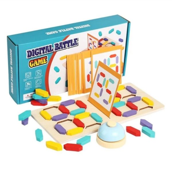 Wooden Pattern Battle Game