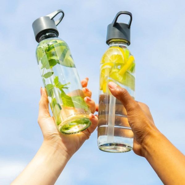 500ml Consol Glass Bottles with Straw