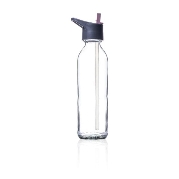 Alternative view of 500ml Consol Glass Bottles with Straw