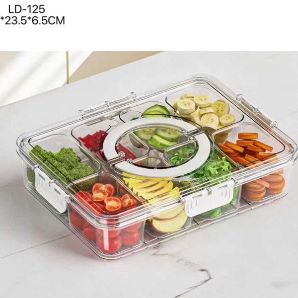 8 Division Clear Snack Container