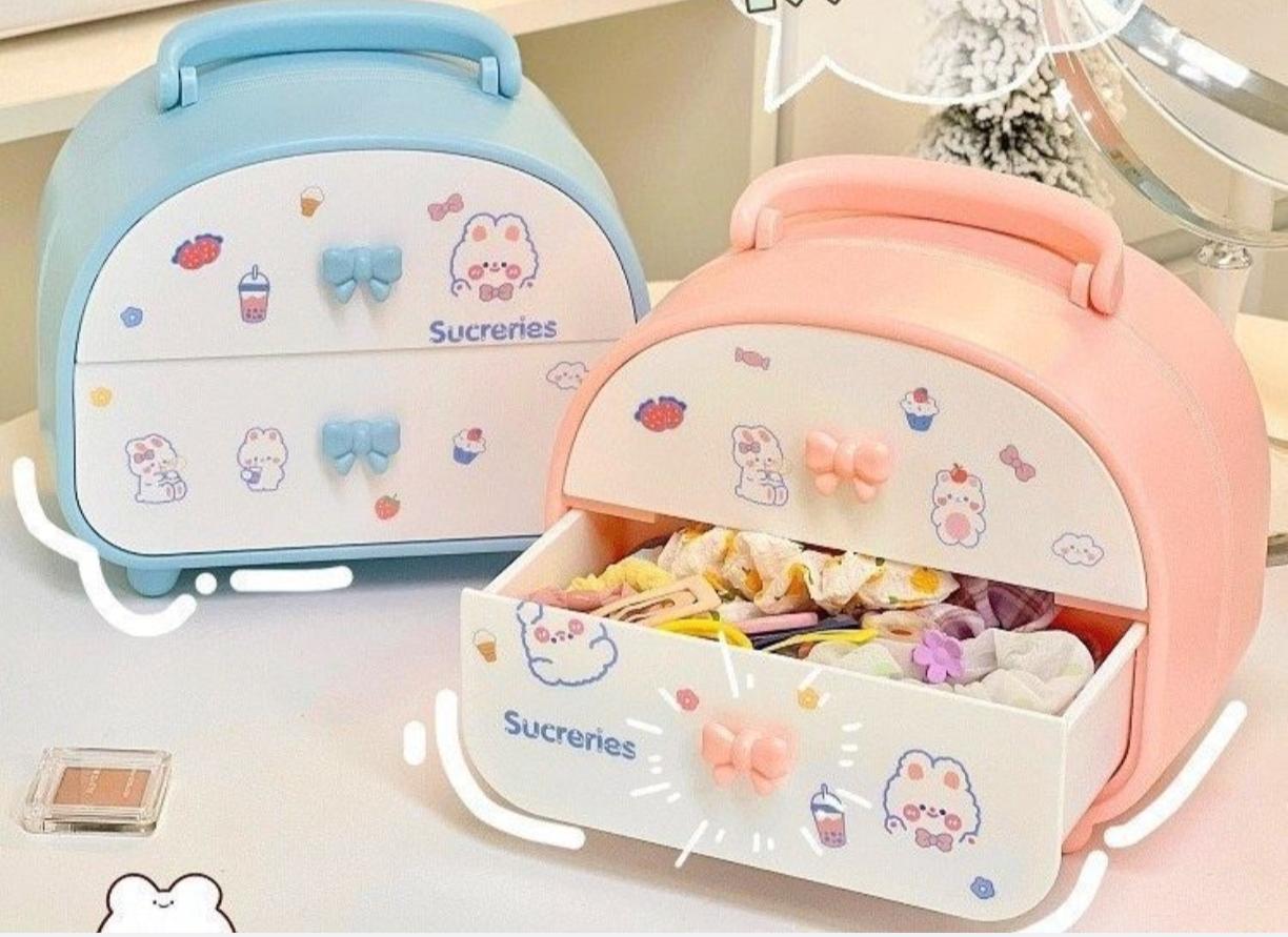 Double Layer Storage Box for Childrens Accessories