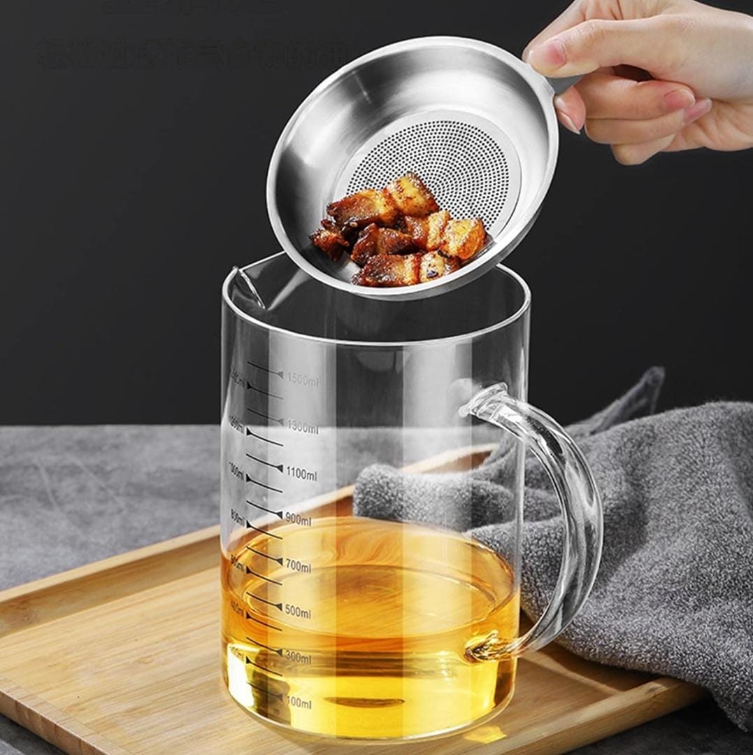 Glass Oil Filter Pot