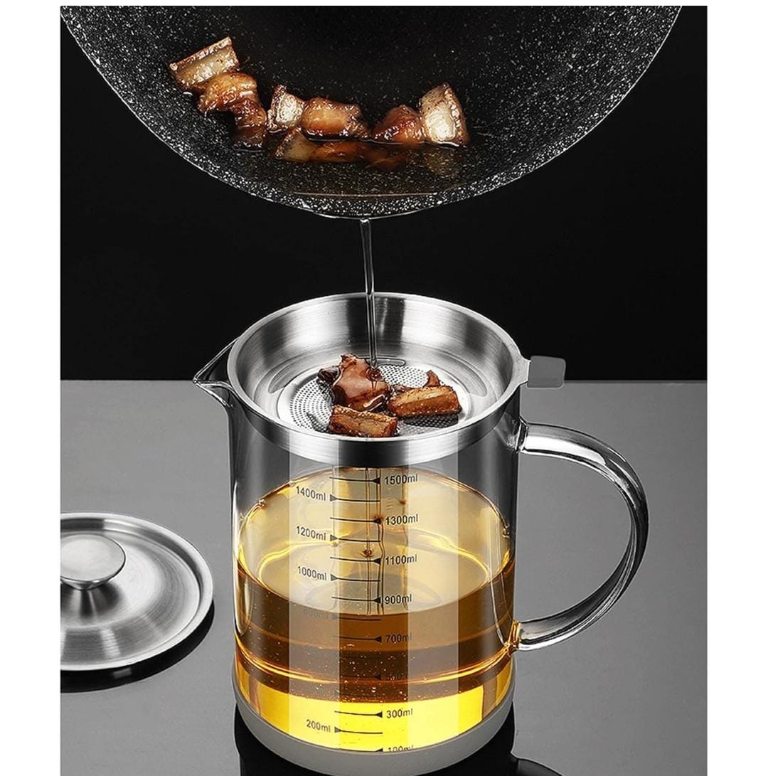 Glass Oil Filter Pot - Image 2