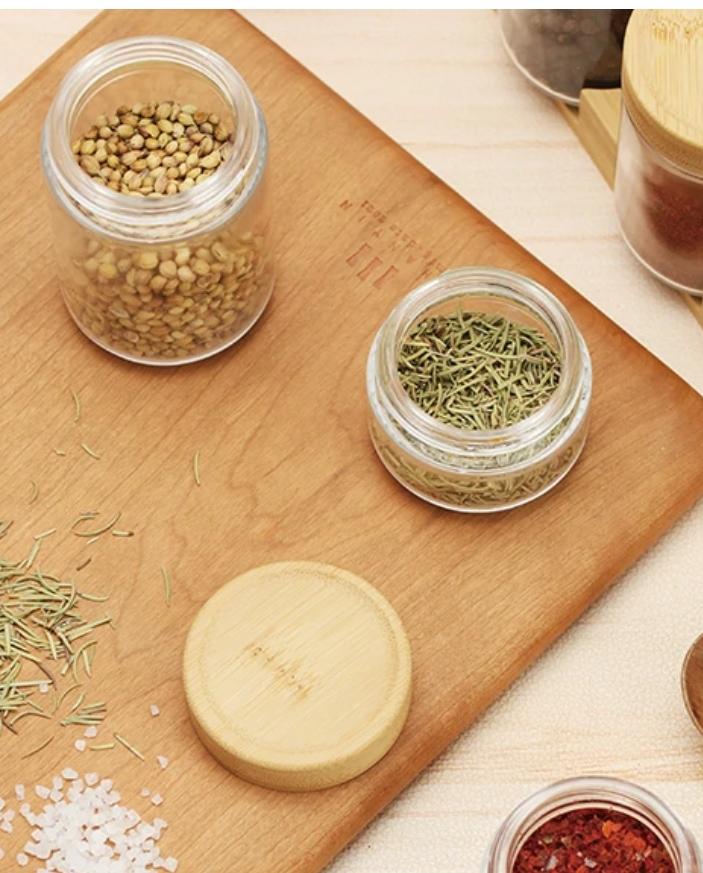 Bamboo 4 Piece Spice Organiser - Image 2