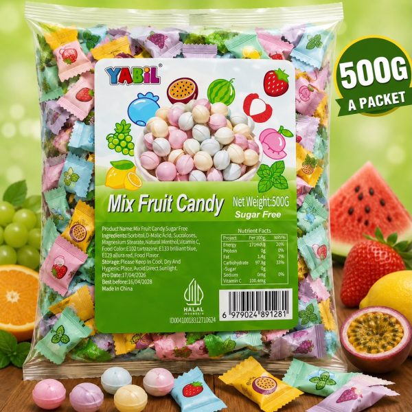 Mix Fruit Candy Mini Candies - 500g