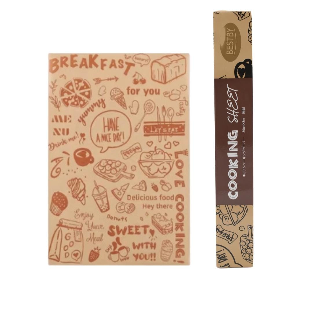 Retro Newspaper Design Pastry Baking Paper and Cooking Paper - Image 2