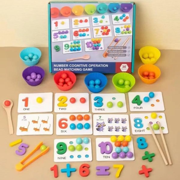 Number Cognitive Operation Bead Matching Game