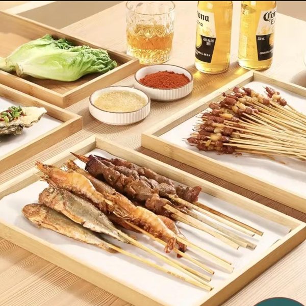 Alternative view of 3pc Wooden Serving Tray