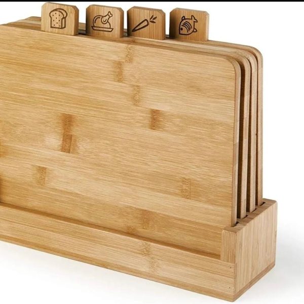 Eco Living Bamboo Chopping Board Set