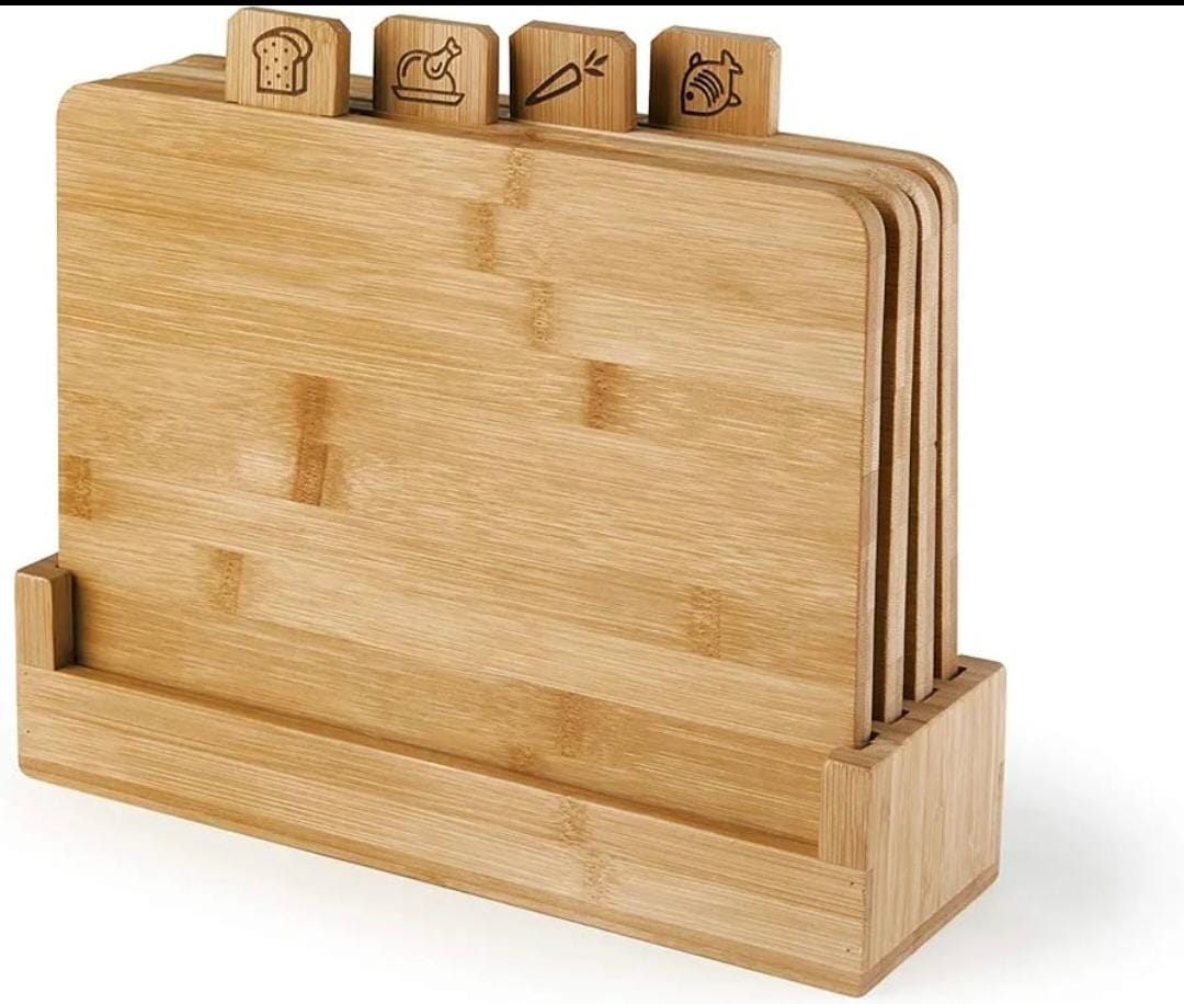 Eco Living Bamboo Chopping Board Set
