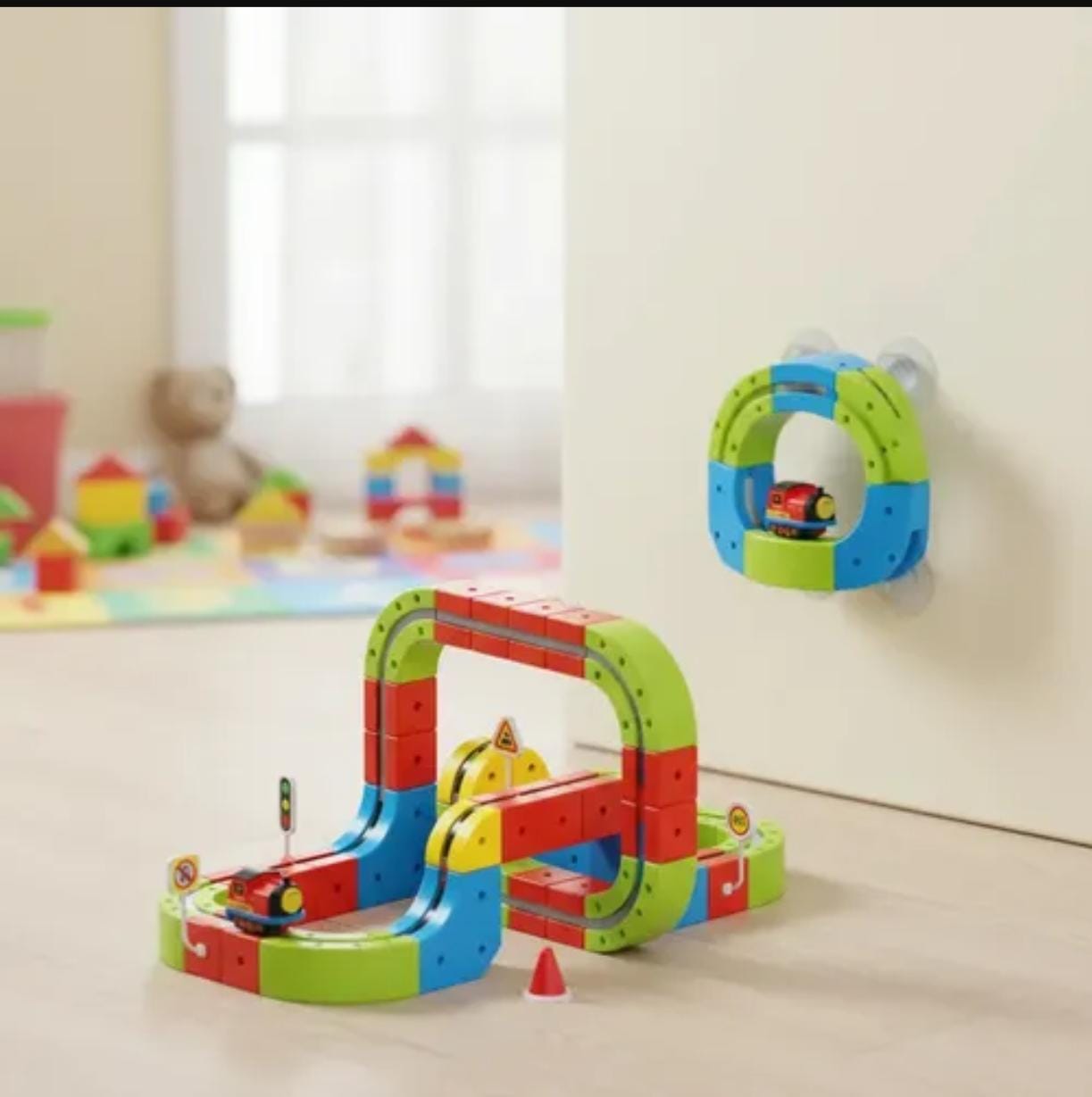 Magnetic Suspended Orbit Car Toy Track Set | 95-Piece DIY STEM Kit - Image 4